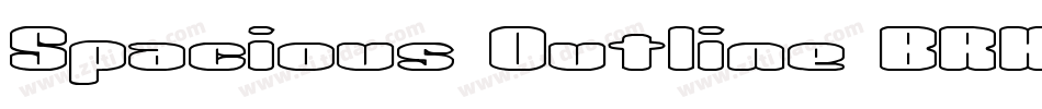 Spacious Outline BRK字体转换